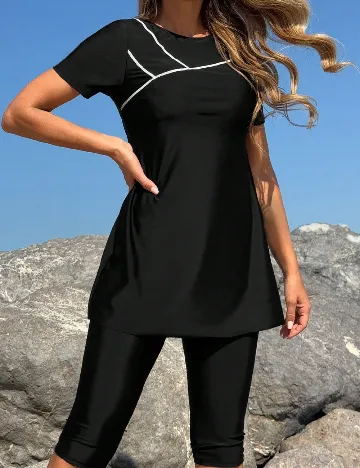Costum de baie SHEIN, negru