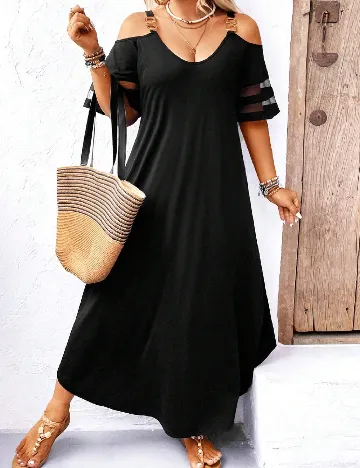 Rochie lunga SHEIN CURVE, negru