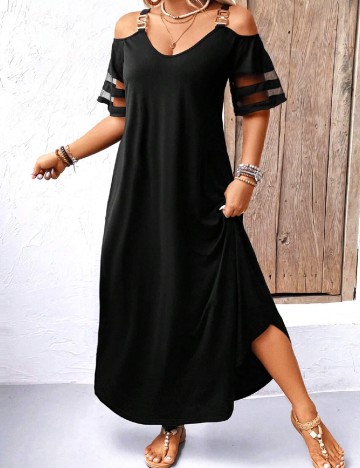 Rochie lunga SHEIN CURVE, negru