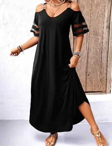 Rochie lunga SHEIN CURVE, negru