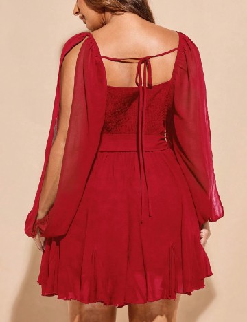 Rochie scurta SHEIN CURVE, rosu