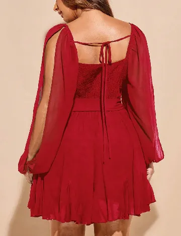 Rochie scurta SHEIN CURVE, rosu
