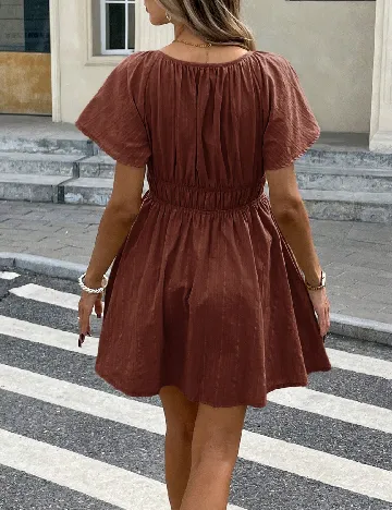 Rochie scurta SHEIN, maro