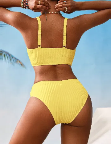 Costum de baie SHEIN, galben