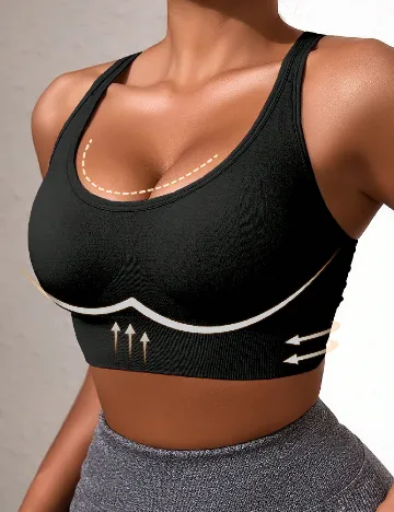 Bustiera SHEIN, negru