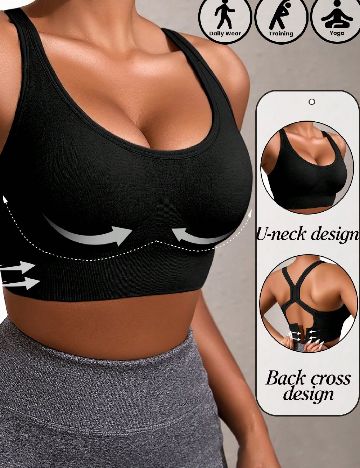 Bustiera SHEIN, negru