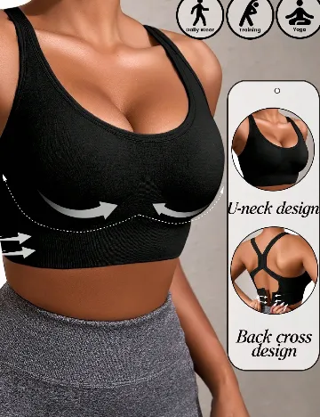 Bustiera SHEIN, negru