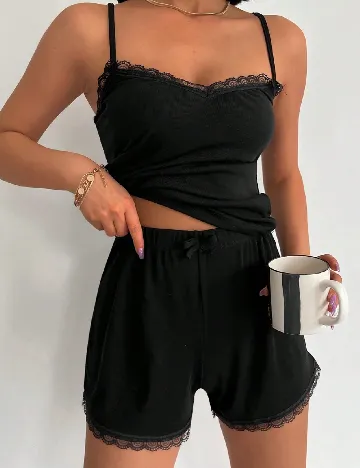 Pijama SHEIN, negru