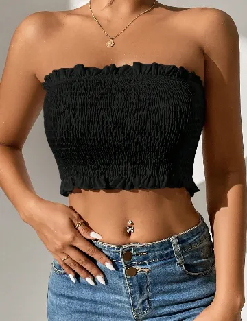 Top SHEIN, negru