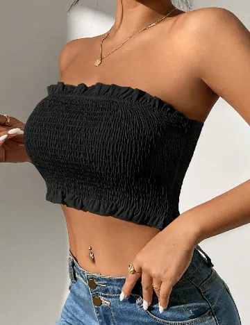 Top SHEIN, negru