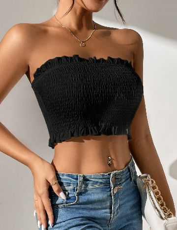 Top SHEIN, negru