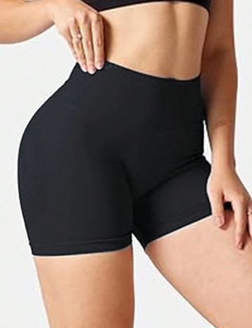 Pantaloni scurti SHEIN CURVE, negru