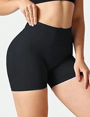 Pantaloni scurti SHEIN CURVE, negru