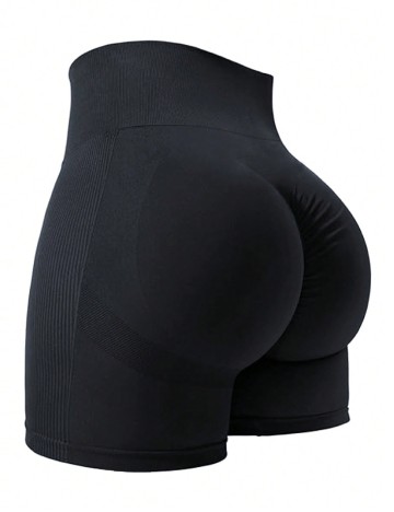 Pantaloni scurti SHEIN CURVE, negru