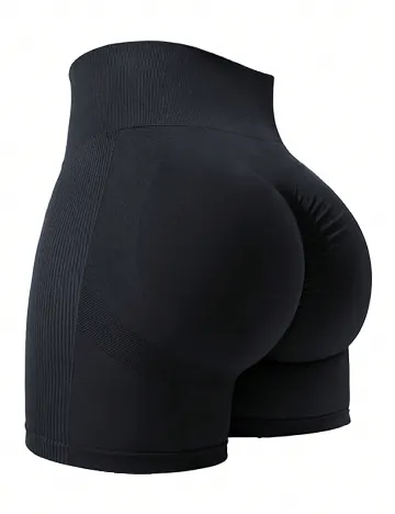 Pantaloni scurti SHEIN CURVE, negru