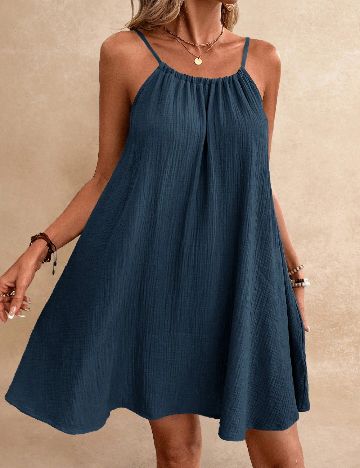 Rochie scurta SHEIN, bleumarin