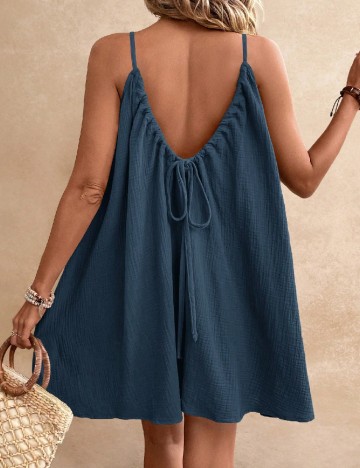 Rochie scurta SHEIN, bleumarin