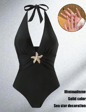 Costum de baie SHEIN, negru