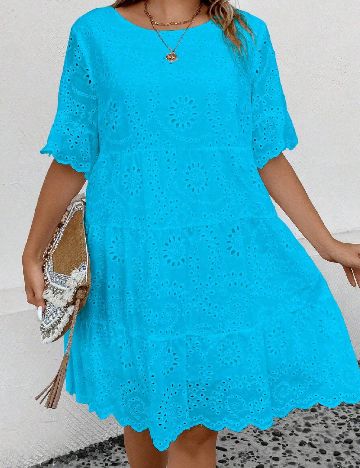 Rochie scurta SHEIN CURVE, albastru