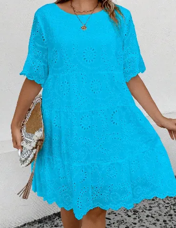 Rochie scurta SHEIN CURVE, albastru