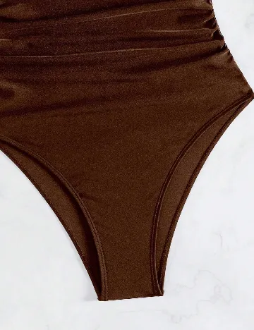 Costum de baie SHEIN, maro