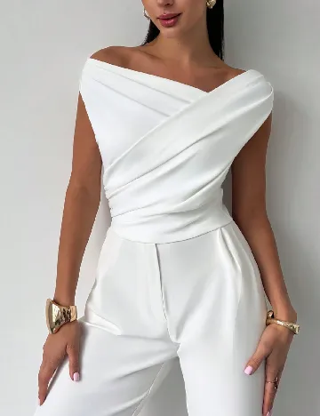 Top SHEIN, alb