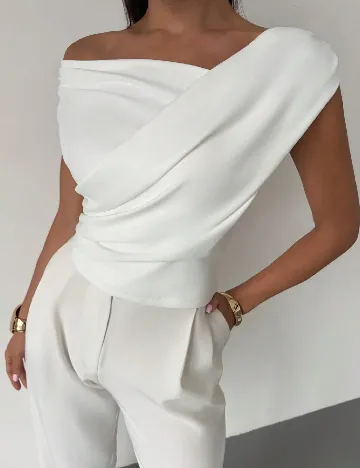 Top SHEIN, alb