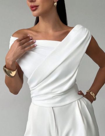 Top SHEIN, alb
