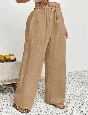 Pantaloni SHEIN CURVE, crem
