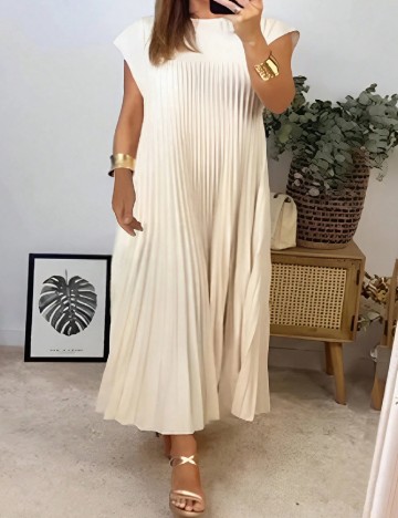 Rochie lunga SHEIN CURVE, crem