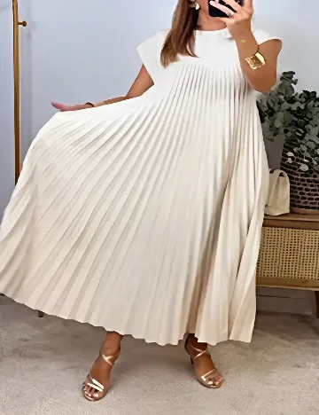 Rochie lunga SHEIN CURVE, crem