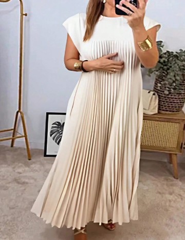 Rochie lunga SHEIN CURVE, crem