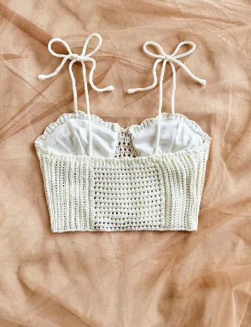 Top SHEIN, ecru