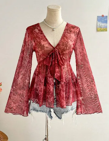Bluza SHEIN, rosu