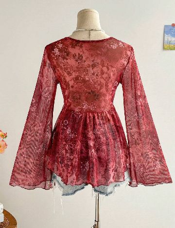 Bluza SHEIN, rosu