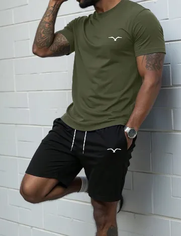 Compleu SHEIN, verde/negru