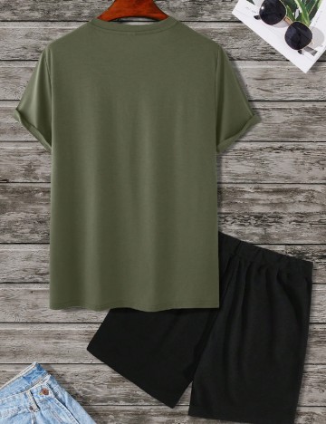 Compleu SHEIN, verde/negru