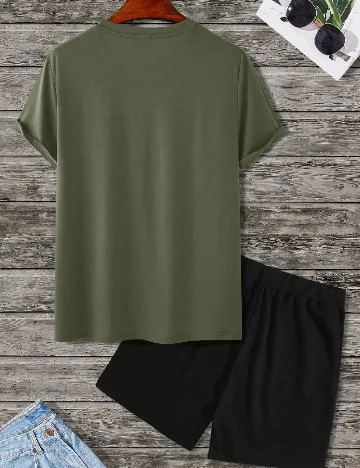 Compleu SHEIN, verde/negru