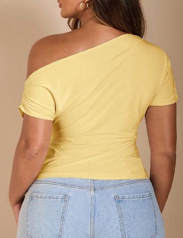 Top SHEIN CURVE, galben