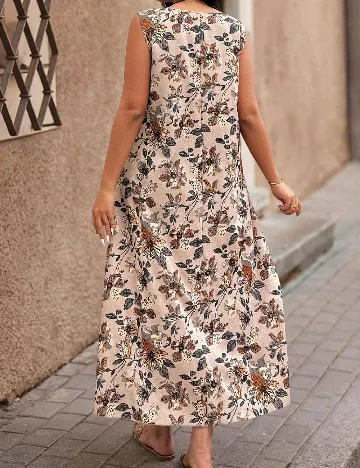 Rochie lunga SHEIN CURVE, crem