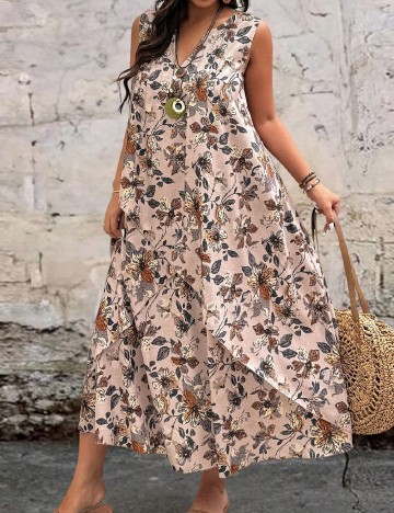Rochie lunga SHEIN CURVE, crem
