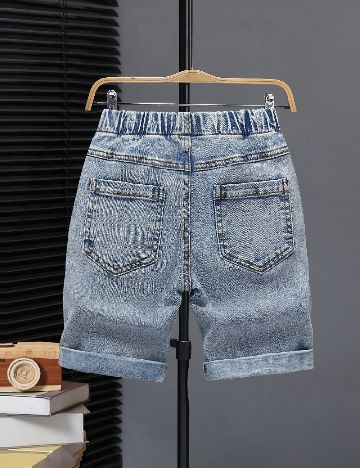 Pantaloni scurti Shein Kids, albastru
