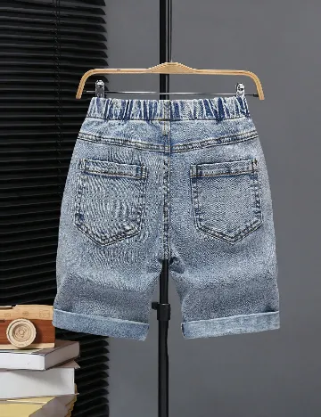 Pantaloni scurti Shein Kids, albastru