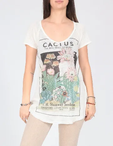 Tricou Zara, ecru