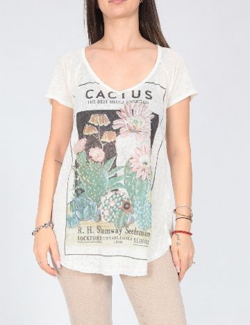 Tricou Zara, ecru