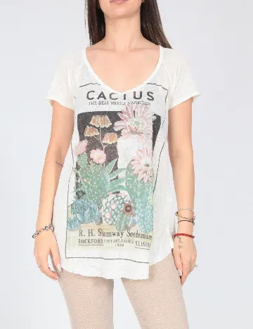 Tricou Zara, ecru