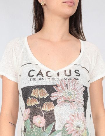 Tricou Zara, ecru