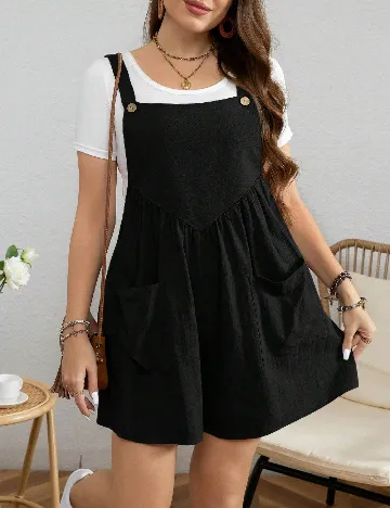 Salopeta SHEIN CURVE, negru