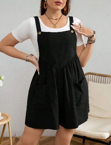 Salopeta SHEIN CURVE, negru