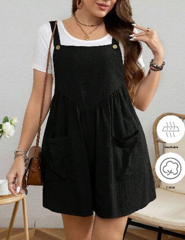 Salopeta SHEIN CURVE, negru